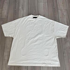 Essentials Fear of God Men's Crewneck Cream Short Sleeves T-shirt, size Large